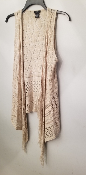 Long ivory vest - Picture 3 of 3